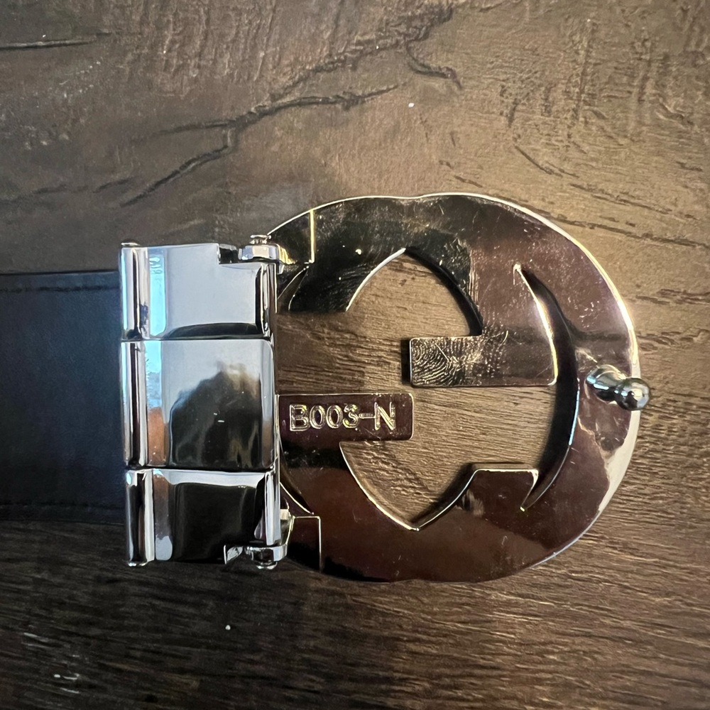 Gucci Brown Leather Belt with Silver Buckle - Picture 2 of 5